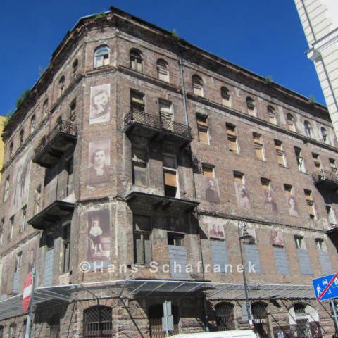 Gebäude des Warschauer Ghettos